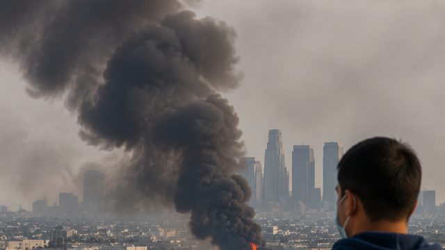 Air Quality Concerns Rise Amid Ongoing Warehouse Fire in Boyle Heights